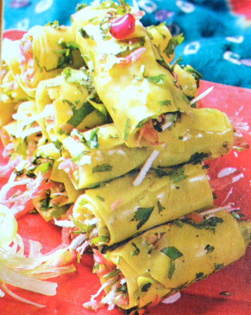 Khandvi Indian Dish