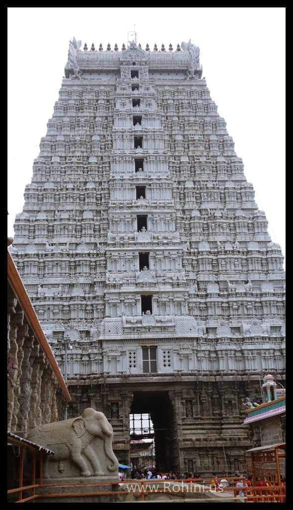Arunachalesvara Temple gopuram inside