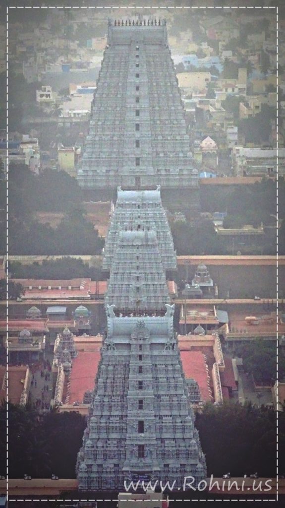 arunachala temple tiruvannamalai gopurams