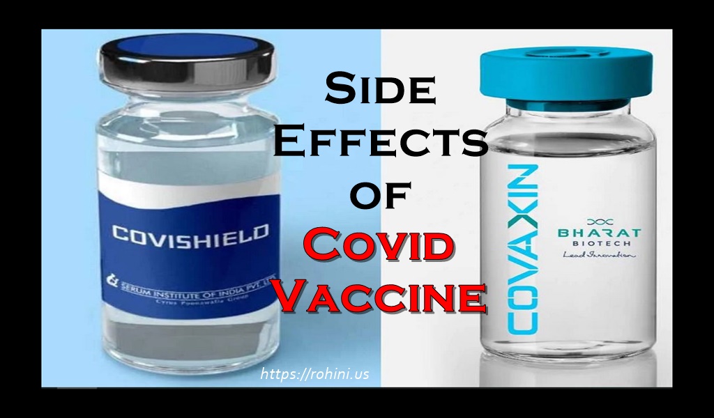 List of Possible Side Effects of COVID-19 Vaccines India – Covaxin and Covishield