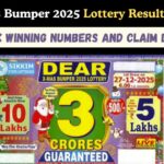 Dear X-Mas Bumper 2025 Lottery results declared