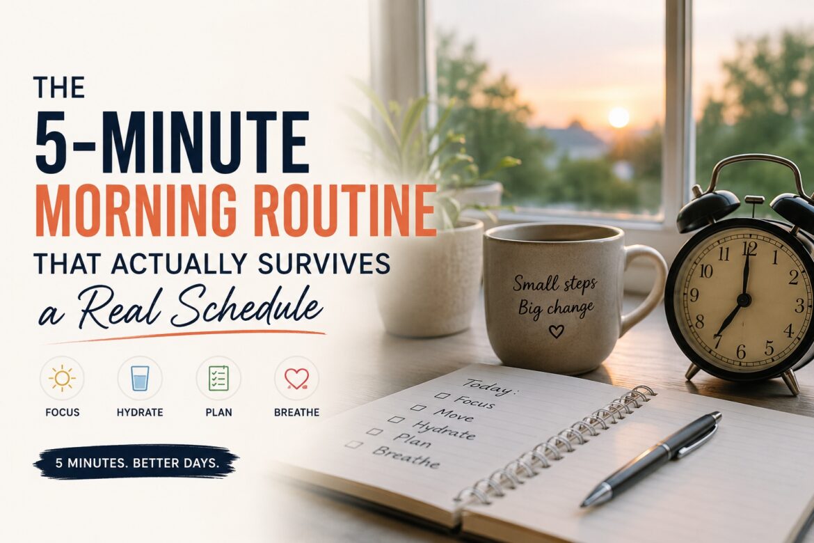 The 5-Minute Morning Routine That Actually Survives a Real Schedule