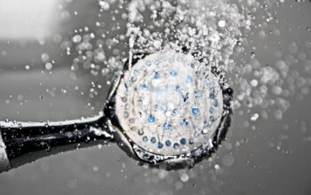 Hard water shower