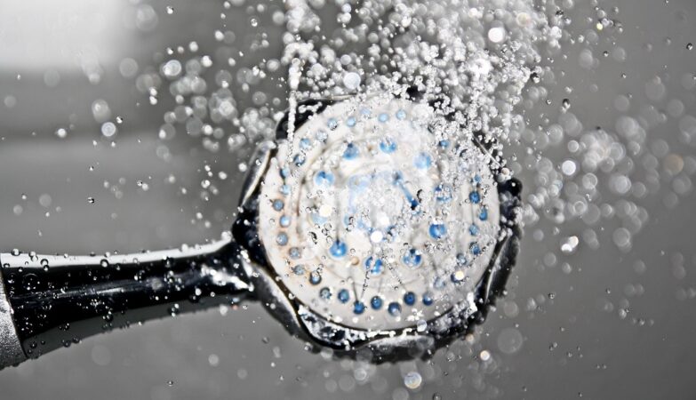 Hard water shower