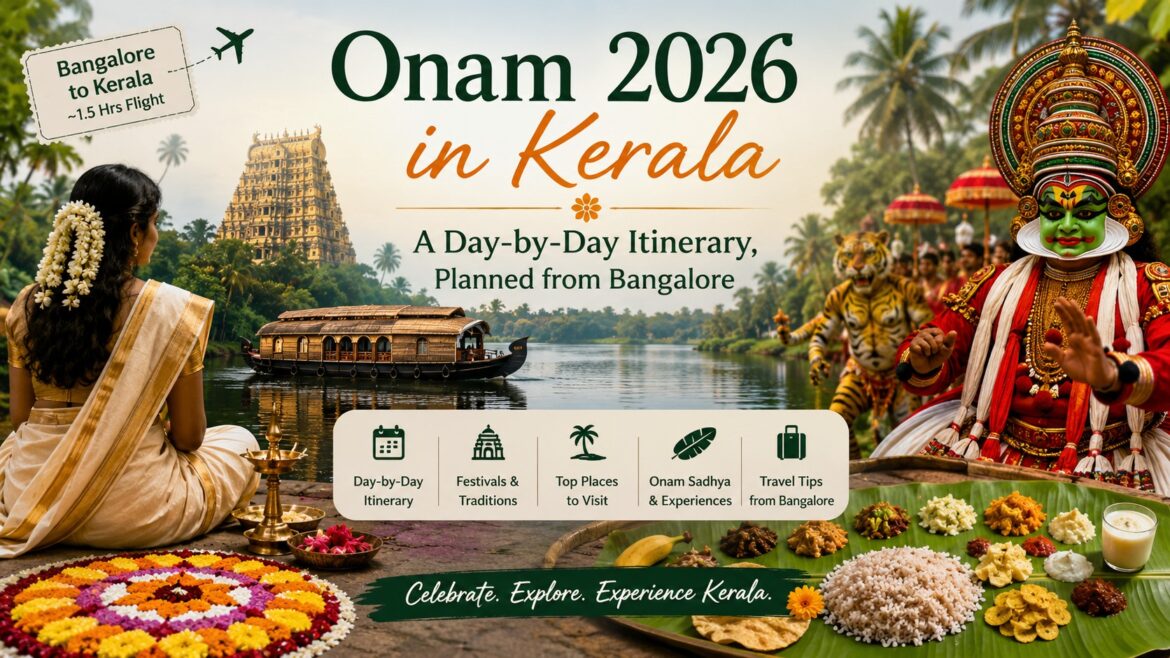 Onam 2026 in Kerala: A Day-by-Day Itinerary, Planned from Bangalore