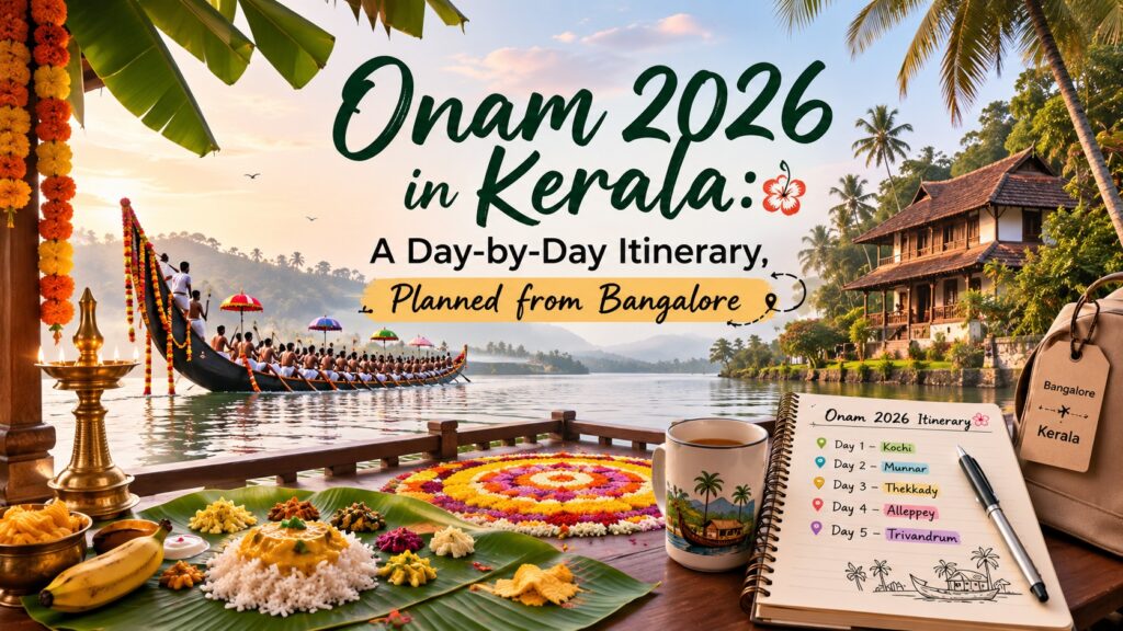 Onam 2026 Kerala Itinerary from Bangalore
