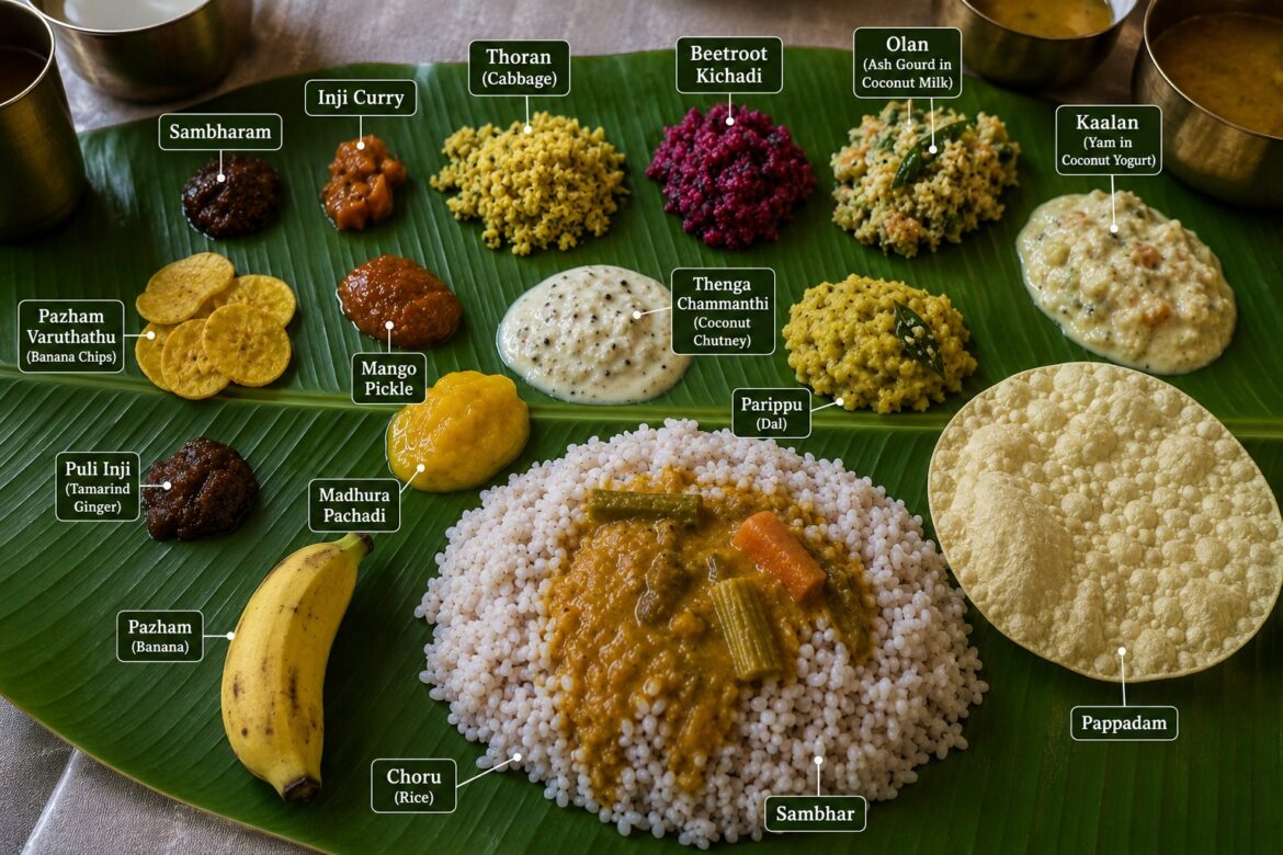 What’s Actually on an Onam Sadya Plate: A Dish-by-Dish Guide for First-Timers