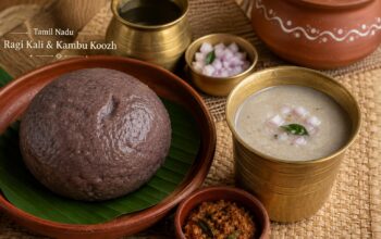 Tamil Nadu Ragi Kali and Kambu Koozh